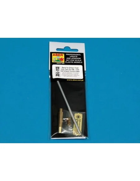 Barrel for 17pdr A/T Gun with ball muzzle brake, 1/35 - Aber Models...