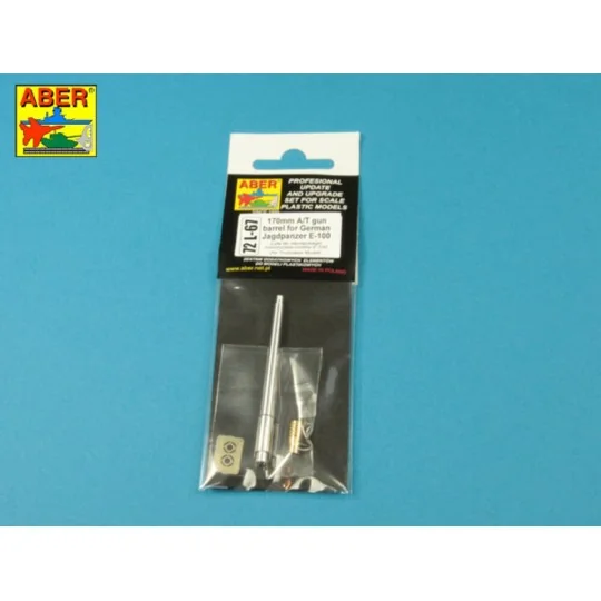170 mm A/T gun barrel for German Jagdpanzer E-100 - Aber Models 72 ...