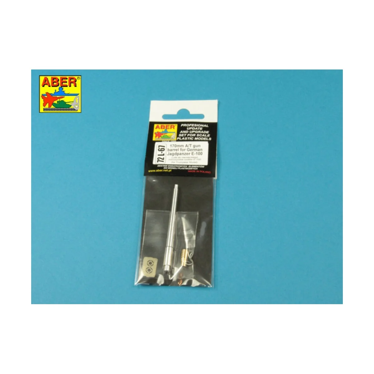 170 mm A/T gun barrel for German Jagdpanzer E-100, 1/72 - Aber Mode... 170 mm A/T gun barrel for German Jagdpanzer E-100, 1/72 - Aber Mode...