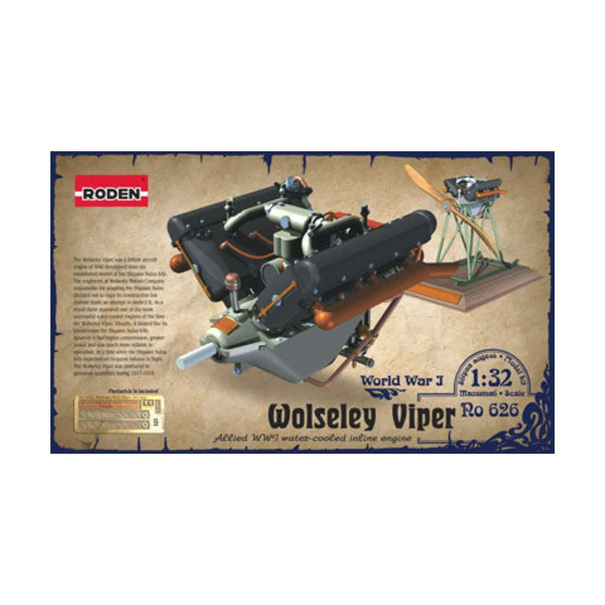 Woseley W4A Viper, 1/32 - Roden 626