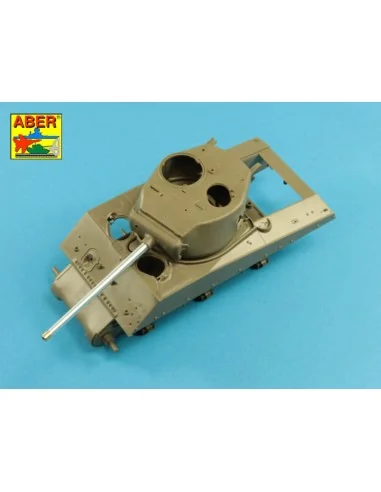 76 mm barrel with protector for Sherman M4, 1/35 - Aber Models 35 L...