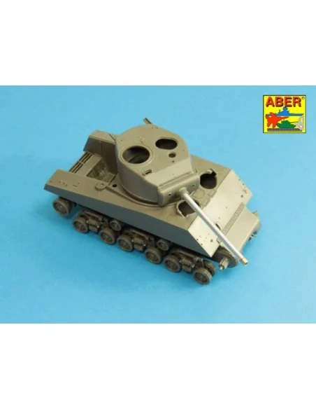 76 mm barrel with protector for Sherman M4, 1/35 - Aber Models 35 L...