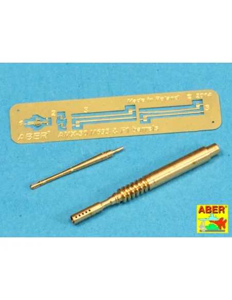 Barrel 20 mm and 7, 62 for AMX-30, 1/35 - Aber Models 35 L-142