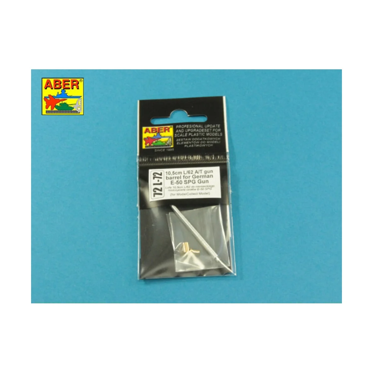 10, 5/cm L/62 A/T gun barrel for German E-50 SPG Gun, 1/72 - Aber M...
