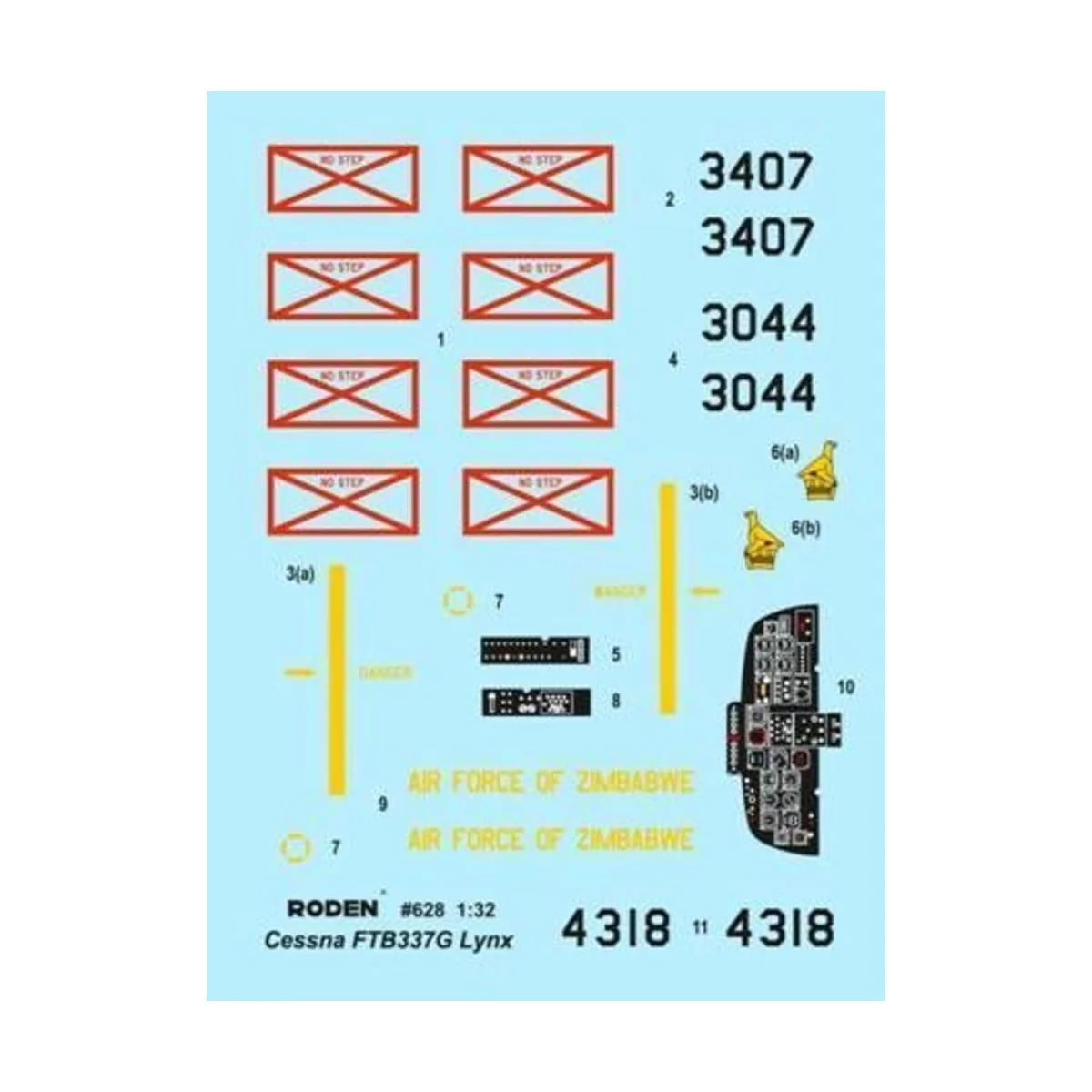Reims FTB337G Lynx "Bush war" - Roden 628
