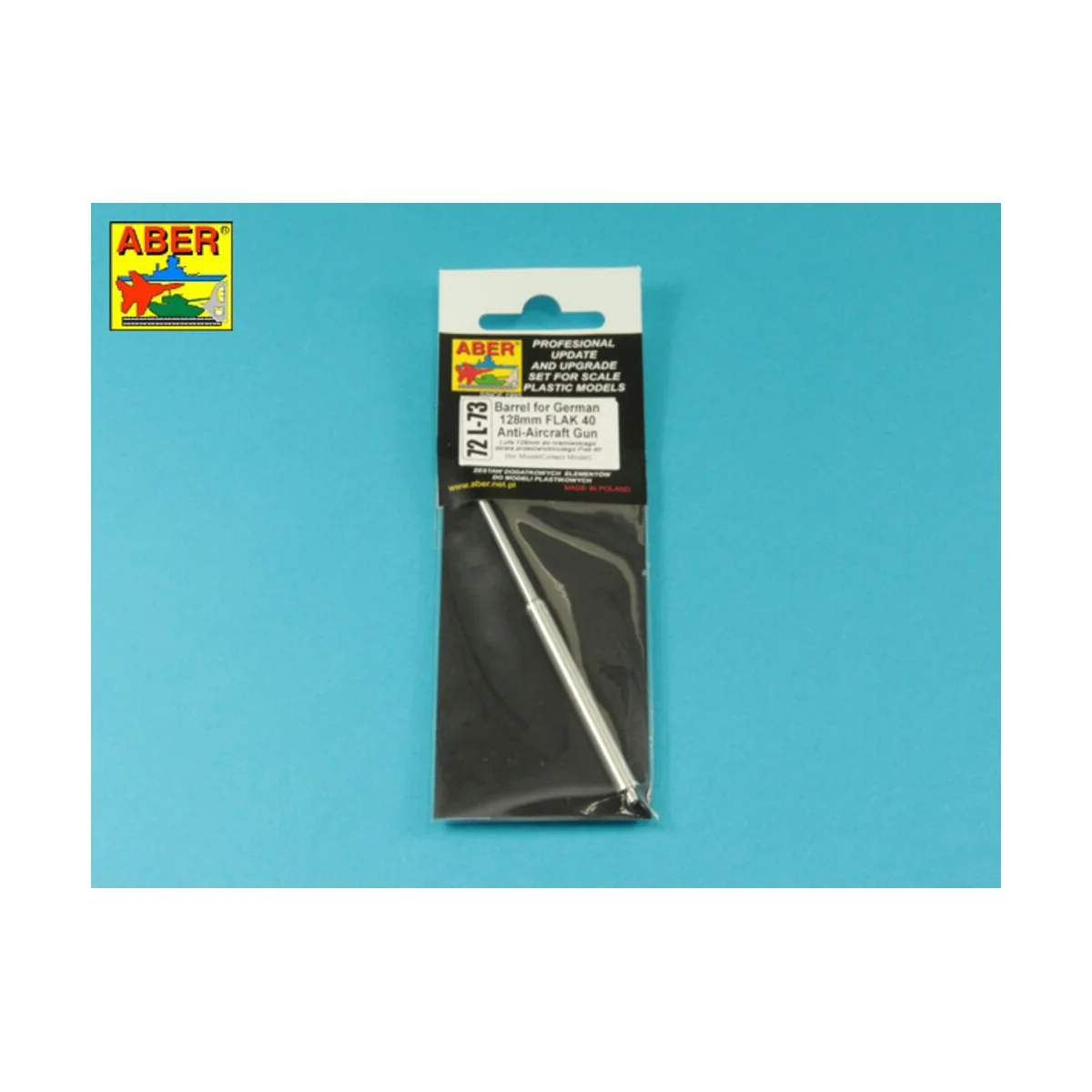 Barrel for German 128mm Flak 40 Anti-Aircraft Gun, 1/72 - Aber Mode...