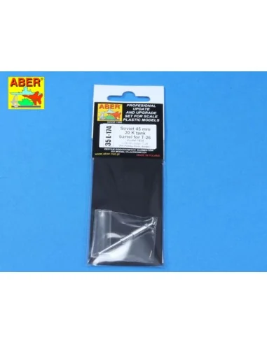45 mm 20 K tank barrel for T-26, 1/35 - Aber Models 35 L-174