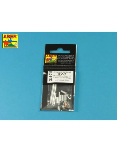 Armament for Soviet KV-7 76mm x 2 45 x 2, 1/35 - Aber Models 35 L-210