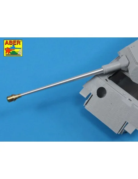 German 8, 8cm Kw.K 43 (L/71) gun used on Tiger B Porsche turret-ear...