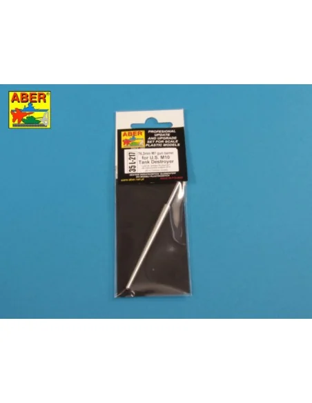U.S. 76, 2 mm M7 gun Barrel for M10 Tank Destroyer, 1/35 - Aber Mod...