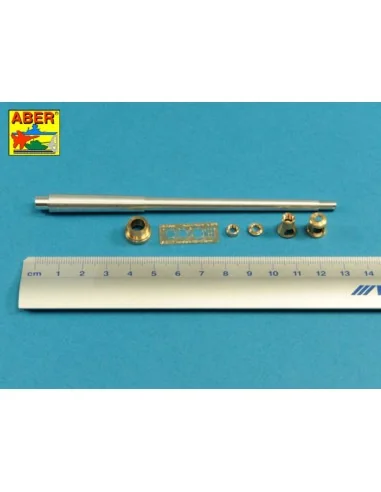 10, 5cm KwK L/70 barrel with double baffle muzzle brake for German ...