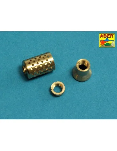 10, 5cm KwK L/70 barrel with perforated muzzle brake for German Pz....