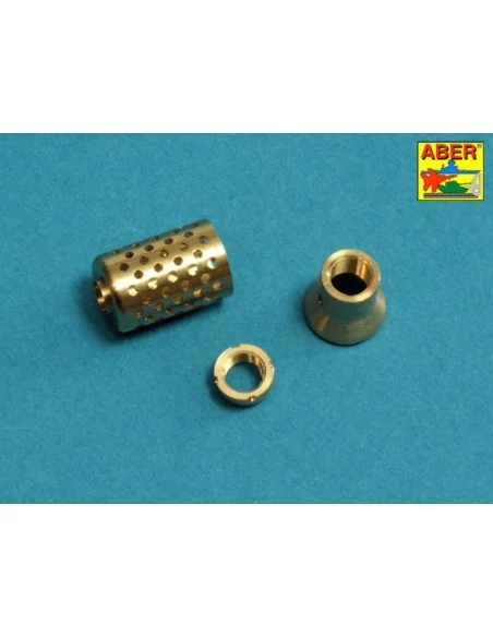 10, 5cm KwK L/70 barrel with perforated muzzle brake for German Pz....