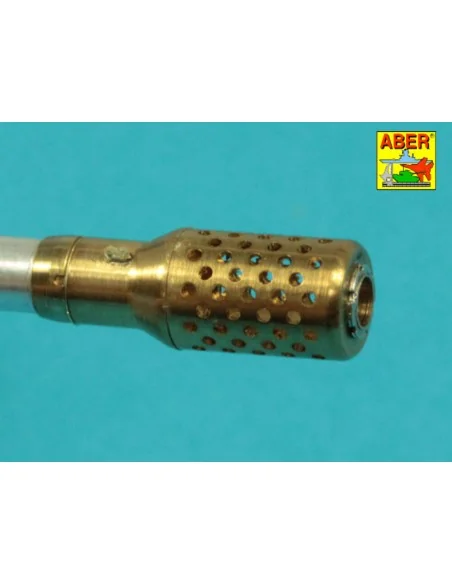 10, 5cm KwK L/70 barrel with perforated muzzle brake for German Pz....