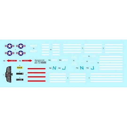 O-2A Skymaster U.S. Navy Service, 1/32 - Roden 632 O-2A Skymaster U.S. Navy Service, 1/32 - Roden 632