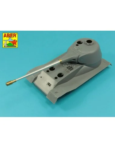 10, 5cm KwK L/70 barrel with perforated muzzle brake for German Pz....