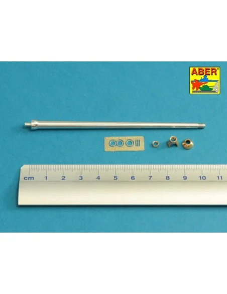 7, 5cm gun barrel with single baffle muzzle brake for German Tank V...