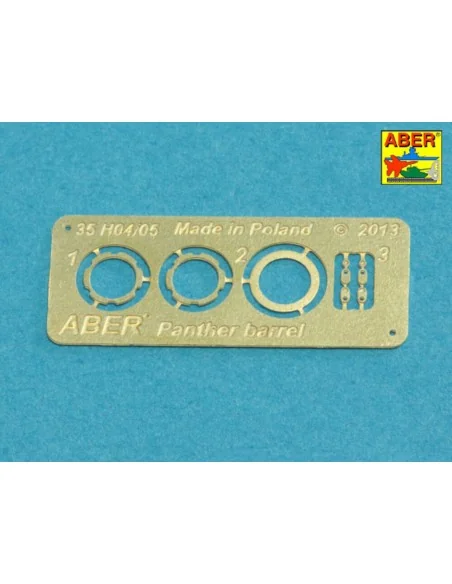 7, 5 cm barrel with muzzle brake for Panther Ausf.A, 1/35 - Aber Mo...