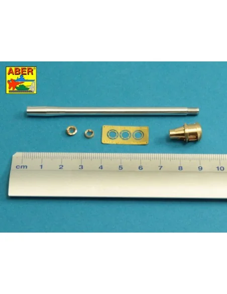 U.S 90 mm M3 barrel with muzzle brake for T26E3, Pershing, 1/35 - A...