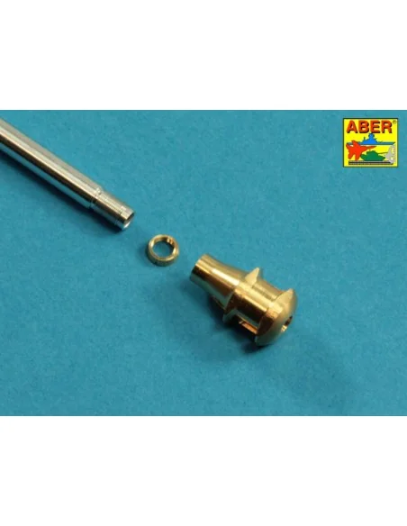 U.S 90 mm M3 barrel with muzzle brake for T26E3, Pershing, 1/35 - A...