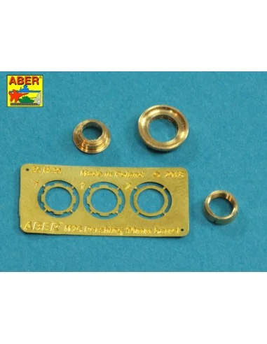 U.S 90 mm M3 barrel with muzzle brake for T26E3, Pershing, 1/35 - A...