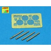 4 barrels for MG FF, 1/32 - Aber Models A32 008