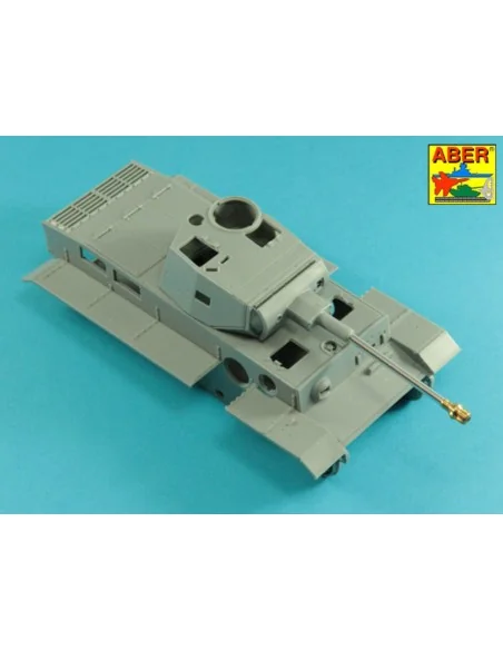 75mm gun barrel with muzzle brake for German Tank Pz.Kpfw. VI Ausf....