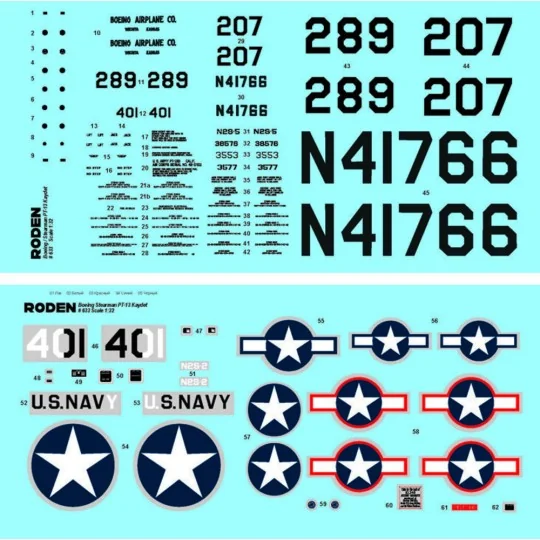 Boeing/ Stearman PT-13 Kaydet, 1/32 - Roden 633