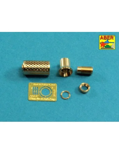 Muzzle brake fit to barrel for Krupp 12, 8cm PAK 44 Anti-Tank Gun (...