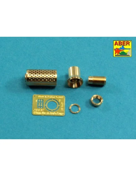 Muzzle brake fit to barrel for Krupp 12, 8cm PAK 44 Anti-Tank Gun (...