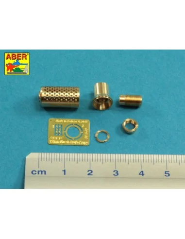 Muzzle brake fit to barrel for Krupp 12, 8cm PAK 44 Anti-Tank Gun (...