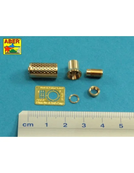 Muzzle brake fit to barrel for Krupp 12, 8cm PAK 44 Anti-Tank Gun (...