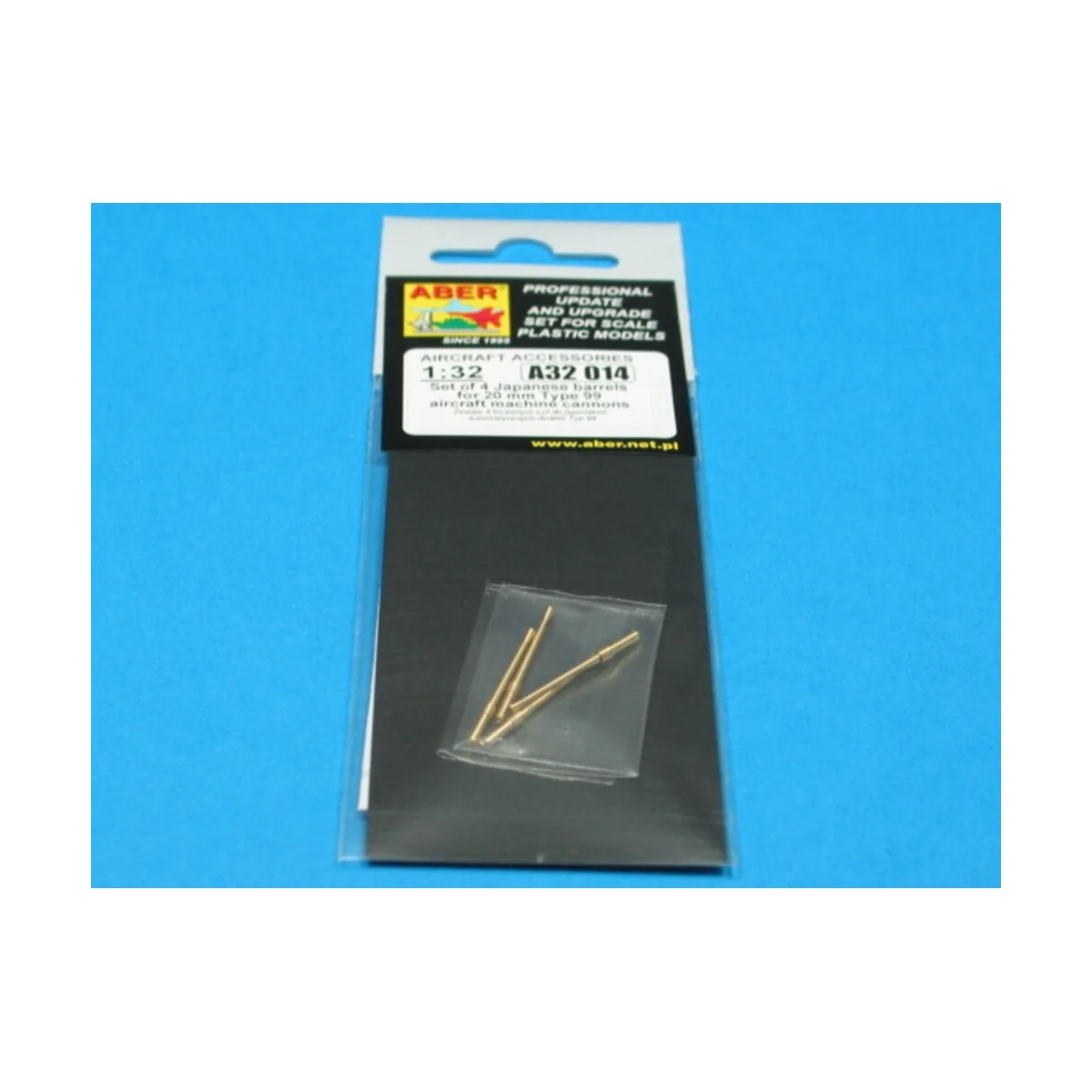 4 barrels for 20 mm Type 99, 1/32 - Aber Models A32 014 4 barrels for 20 mm Type 99, 1/32 - Aber Models A32 014