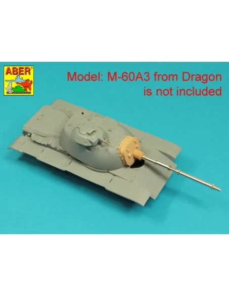 105 mm M-68 barrel with thermal shroud for M60A3 Tank, 1/35 - Aber ...