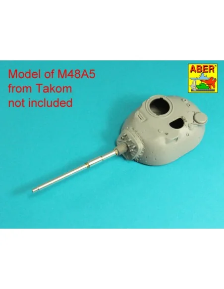 105 mm M-68 barrel with thermal shroud for M48A5 Tank, 1/35 - Aber ...