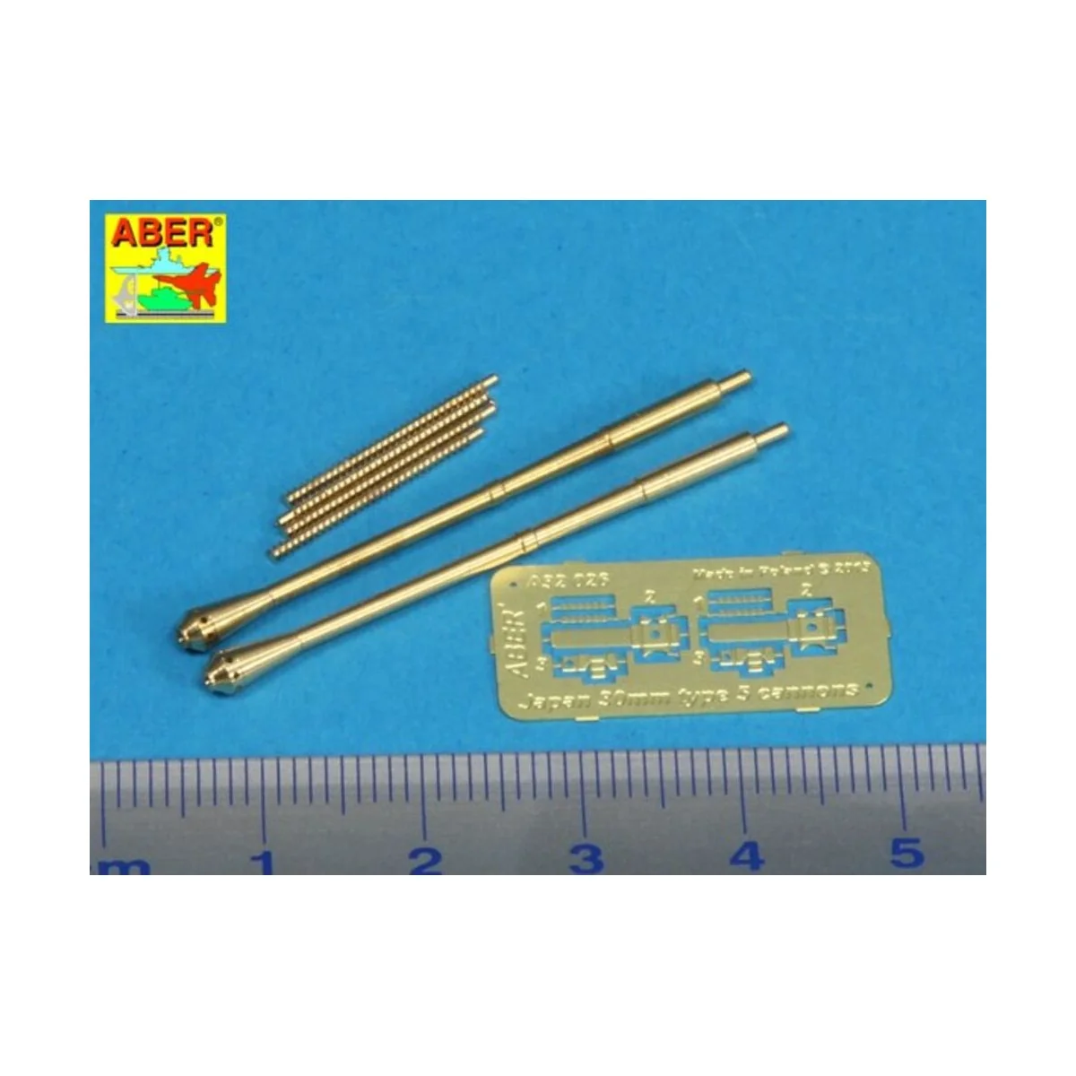 Barrels for Japanese 30mm Type 5, 1/32 - Aber Models A32 026