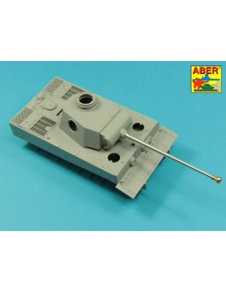 7, 5cm gun barrel with single baffle muzzle brake for German Tank T...