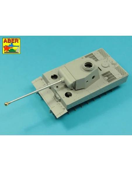 7, 5cm gun barrel with single baffle muzzle brake for German Tank T...
