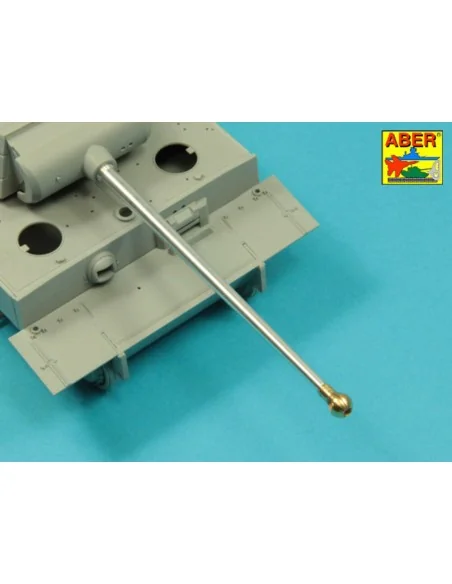 7, 5cm gun barrel with single baffle muzzle brake for German Tank T...