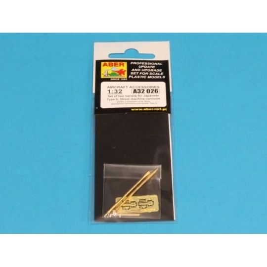 Barrels for Japanese 30mm Type 5, 1/32 - Aber Models A32 026