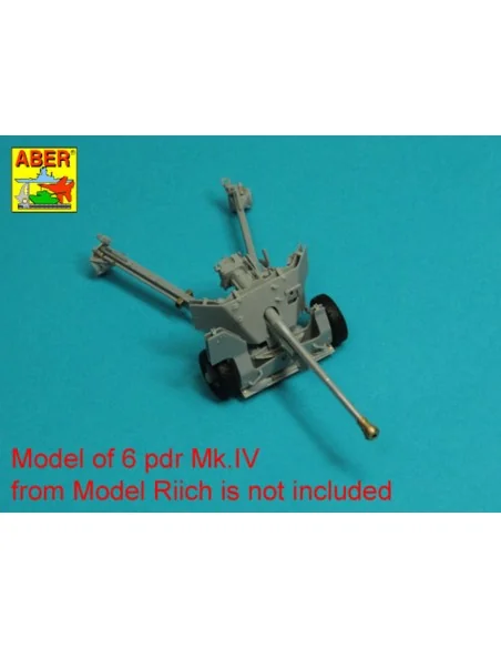 Barrel for 6 pdr Mk.IV (57mm) A/T Gun with ball muzzle brake, 1/35 ...