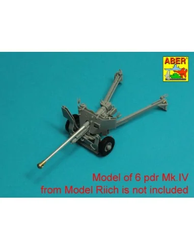 Barrel for 6 pdr Mk.IV (57mm) A/T Gun with ball muzzle brake, 1/35 ...