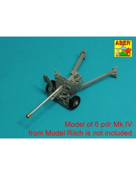 Barrel for 6 pdr Mk.IV (57mm) A/T Gun with ball muzzle brake, 1/35 ...