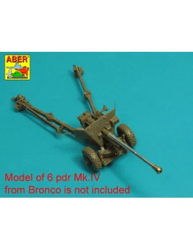 Barrel for 6 pdr Mk.IV (57mm) A/T Gun with ball muzzle brake, 1/35 ...