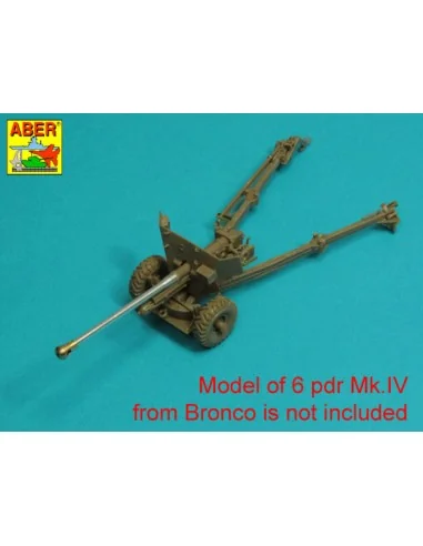 Barrel for 6 pdr Mk.IV (57mm) A/T Gun with ball muzzle brake, 1/35 ...