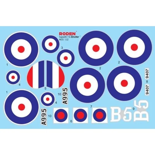 Sopwith 11/2 Strutter, 1/32 - Roden 635 Sopwith 11/2 Strutter, 1/32 - Roden 635