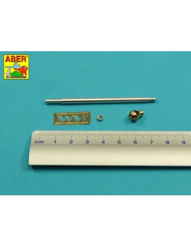 Germ.75mm barrel for KwK40L/43 with single baffle muzzle brake for ...