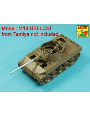76mm M1A1 Barrel for M18 Helcat U.S. Tank Destroyer, 1/35 - Aber Mo...