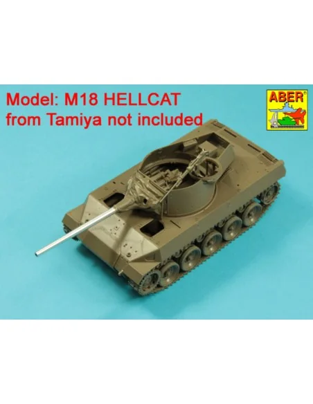 76mm M1A1 Barrel for M18 Helcat U.S. Tank Destroyer, 1/35 - Aber Mo...