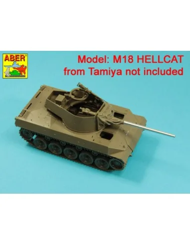 76mm M1A1 Barrel for M18 Helcat U.S. Tank Destroyer, 1/35 - Aber Mo...